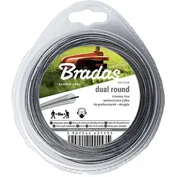 Волосінь для тримера Bradas RIPPER DUAL "коло" 2,4мм х 15м ZRO2415B