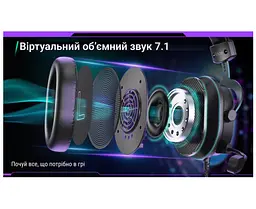 Ігрові навушники з мікрофоном Fifine H-9B USB 7.1 Black - мініатюра 13