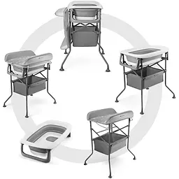 Столик для пеленання з ванночкою Kinderkraft Bubbly Grey (KABUBB00GRY0000) - мініатюра 9