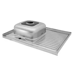 Кухонна мийка Kroner KRP Dekor-6080L (0,6 мм) CV022814, Decor - мініатюра 5