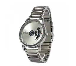 Чоловічий годинник Skmei 1260 оригінальні silver black - мініатюра 8