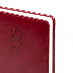 Щоденник діловий Leo Planner 2027 Vector А5 твердий бордовий 368 сторінок (252757) - мініатюра 2