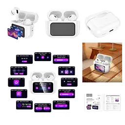 Бездротові TWS навушники EW72 Lite Soar with Touch Screen White Hoco teh0030047 - мініатюра 8