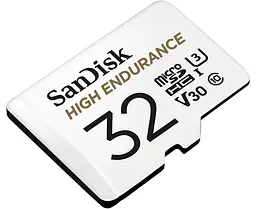 Картка пам'яті microSDHC SanDisk High Endurance 32 Gb (UHS-1 U3) class 10 V30 (100Mb/s) - мініатюра 2