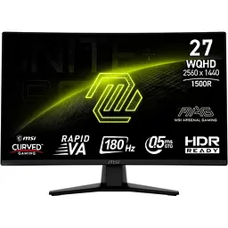 Монітор 27" MSI MAG 274CQF Curved QHD VA 180Hz (MAG 274CQF)