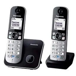 Panasonic Радіотелефон DECT KX-TG6812UAB Black - мініатюра 2