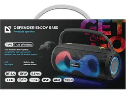 Портативна колонка Defender S450 Black (65451) - мініатюра 10