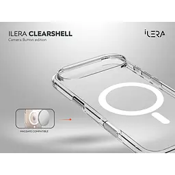 Чохол iLera ClearShell Camera Button with MagSafe для Apple iPhone Air Transparent ILHsCLCaB17Air [150427] - мініатюра 5