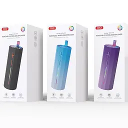 Акустична система XO F71 Hidden Carrying Handle Cylinder LED Dazzle Speaker Чорна - мініатюра 2