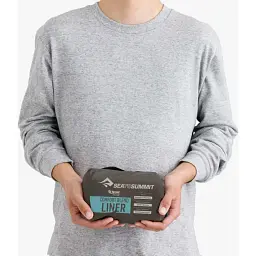 Вкладиш в спальник Sea To Summit Comfort Blend Sleeping Bag Liner Rectangular Aqua Sea Blue - мініатюра 3