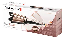 Плойка Remington ProLuxe 4 в 1, для хвиль, 90 Вт, температурних режимів 5, D-15 мм, 150-210 С, кераміка, біло-золотий - мініатюра 3