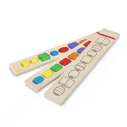 Розвиваючий набір дерев'яних намистин Melissa & Doug Послідовність і відповідність (MD570) - мініатюра 3