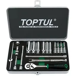 Набір інструментів Toptul дюймових 1/4" 18од. 3/16"-9/16" (GCAD1813)