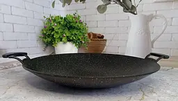 Сковорода ВОК турецька O.M.S Collection 3225-40 см Black - мініатюра 2