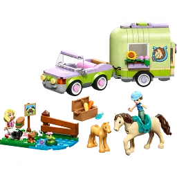 Конструктор LEGO Friends Причіп для коня й лошати 279 (42695) - мініатюра 3