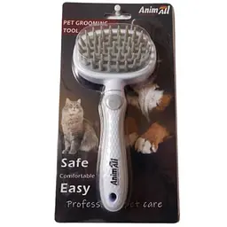 Силіконовий гребінець AnimAll Groom сірий