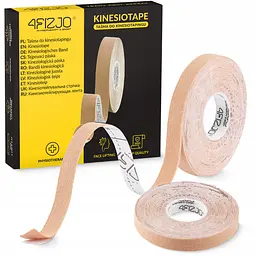 Стрічка кінезіологічна (кінезіо тейп) 4FIZJO 1 см x 5 м Biege (P-5905973400800)
