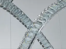 Підвісна LED-люстра Diasha D8947/1200-2CH для кухні-студії, вітальні та спальні, хвиля, 85 W, 116 см, 15-25 m2 - мініатюра 6