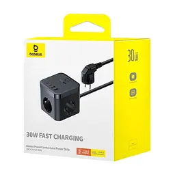Мережевий фільтр живлення Baseus PowerCombo Cube Power Strip (E00066400117-00) - мініатюра 6
