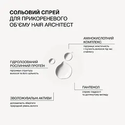 Амінокислотний спрей для прикореневого об’єму та створення текстури Hair Architect Triology. - мініатюра 4