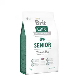 Сухий корм для літніх собак усіх порід Brit Care Senior Lamb & Rice 3 кг (ягнятина та рис) - мініатюра 2
