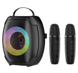 Портативна Bluetooth колонка ZQS-W4107 блютуз акустична система з двома бездротовими мікрофонами - мініатюра 5