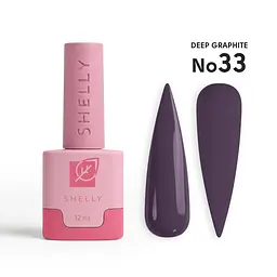 Гель-лак для нігтів 33 Deep Graphite Shelly 12 мл