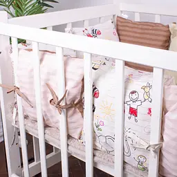 Подушки-борти MirSon Kids Time 18-300 Cream time бежеві 12 шт. - мініатюра 6