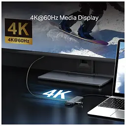 Концентратор TP-Link USB-C 7-in-1 3xUSB + HDMI + SD/TF + USB-C PD100W (UH7021C) - мініатюра 7