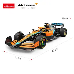 Машинка McLaren F1 MCL36 помаранчевий RASTAR модель 1:12 Автомобіль на дистанційному керуванні + пульт - мініатюра 8