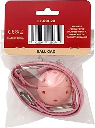 Кляп Fetish Fever Ball Gag, 4 см (рожевий) - мініатюра 3
