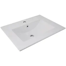 Раковина врізна меблева Qtap Albatross 620x460x180 White з донним клапаном QT01113060CW148473