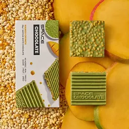 Білий шоколад з матчею Spacefood Space Chocolate Mango Crunch, 25 грам - Манго-маракуя - мініатюра 3