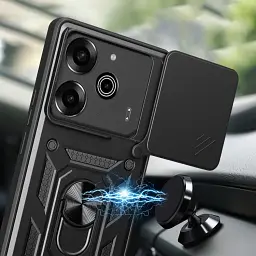 Панель BeCover Military для Tecno POVA 6 (LI7) Black (712167) - мініатюра 4