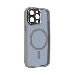 Чехол для Apple iPhone 15 Pro Max, Unit MagSafe SE, серый, с защитой камеры, магсейф, противоударный, магнитный, панель-накладка с MagSafe, с поддержкой беспроводной зарядки, TPU+PC, защита всего корпуса, ударопрочный, ArmorStandart (ARM75381) - мініатюра 2