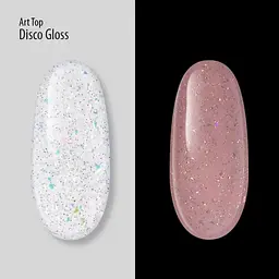 Світловідбивний топ зі слюдою PNB Art Top Disco Gloss UV/LED 8 мл   - мініатюра 3