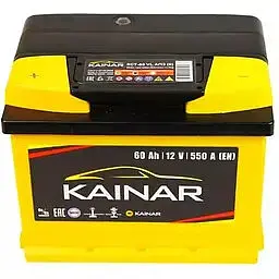 Акумулятор Kainar Standart 60Ah Ев (-/+) 550EN 242x175x190 мм
