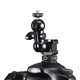 Адаптер кронштейн Ulanzi Vijim Metal Triple Cold Shoe Mount UV-2132 PT-12 Black - мініатюра 3