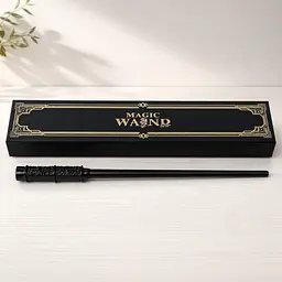 Магічна паличка Чорна Magic Wand — Подарунковий набір з USB-зарядкою й ефектним дизайном, що стріляє вогнем