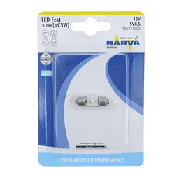Світлодіод 12V 30mm T11 1SMD білий 1шт
