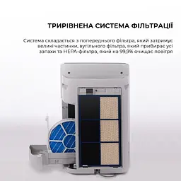 Очищувач повітря з функцією зволоження Sharp KI-N52EU-L - мініатюра 4