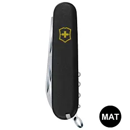 Ніж Victorinox Climber Mat 91 мм 14 функцій чорний матовий жовтий лого - мініатюра 3