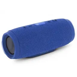 Портативна акумуляторна Bluetooth колонка бездротова переносна акустика бумбокс 20W MP3 UKC E3 CHARGE3 синя - мініатюра 3