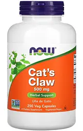 Котячий кіготь (Cat's Claw) 500 мг 250 капсул NOW Foods