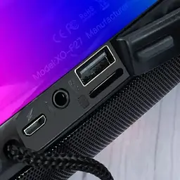 Портативна колонка XPRO F27 10Вт USB AUX FM Bluetooth чорна (ЦУ-00034333) - мініатюра 2