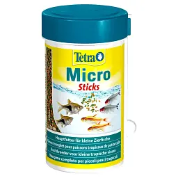 Сухий корм для дрібних акваріумних риб Tetra в паличках Micro Sticks 100 мл для всіх акваріумних риб
