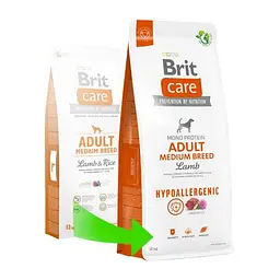 Сухий корм Brit Care Dog Hypoallergenic Adult Medium Breed для собак середніх порід, гіпоалергенний з ягням - мініатюра 2
