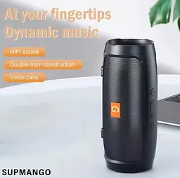 Портативна бездротова блютуз Bluetooth колонка Supmango з ФМ радіо - мініатюра 8