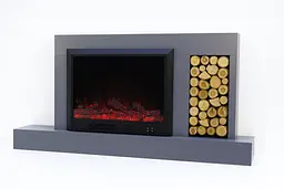 Електричний камін Novela 1500Вт Bluetooth звук потріскування дров Anthracite (10080112) - мініатюра 5
