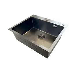 Кухонна мийка з нержавіючої сталі Mixxus MH6050 Micro Decor Graphite MI8221, Графит - мініатюра 3